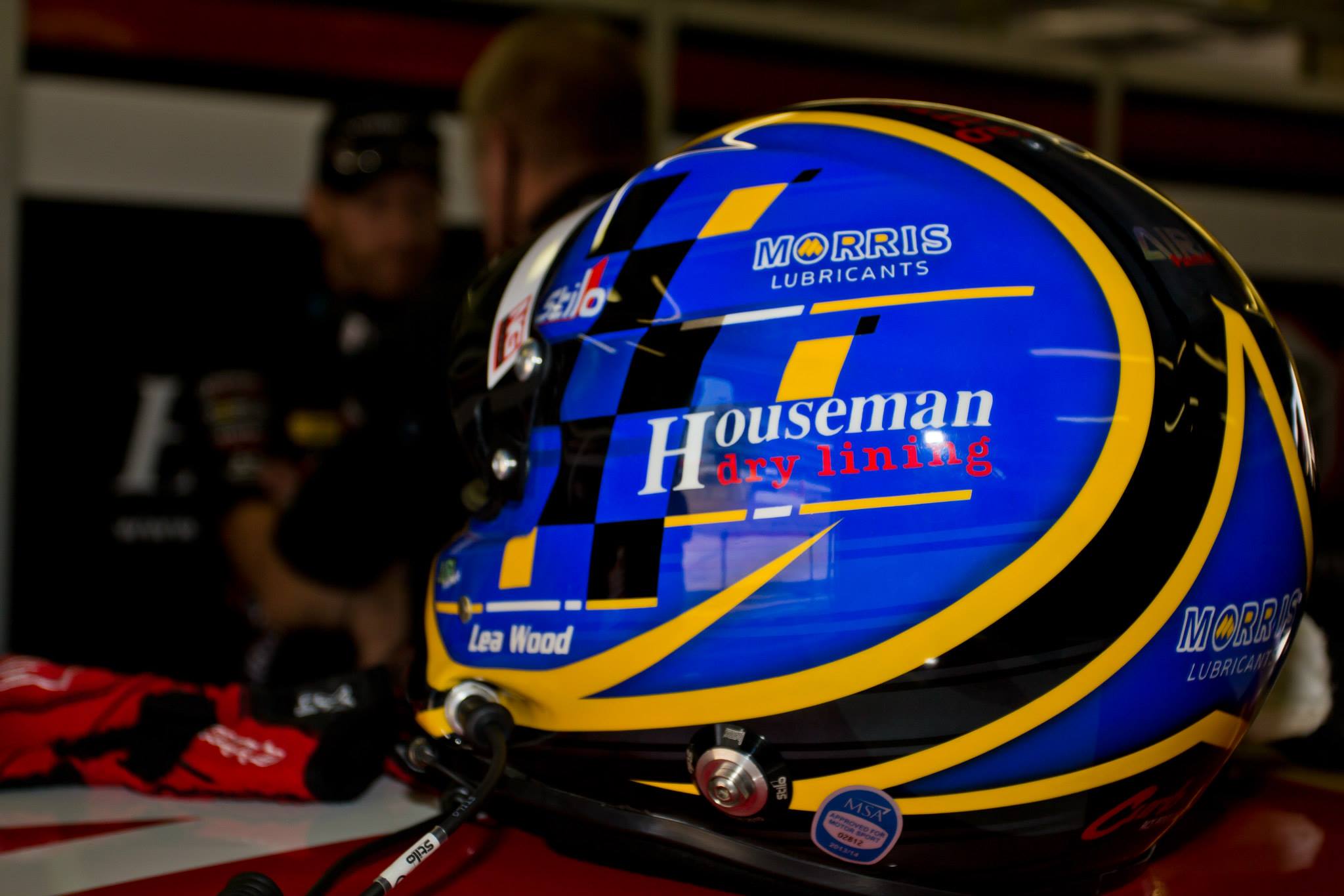 Lea Wood helmet 2014 Houseman Racing